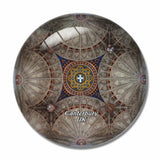 UK England Canterbury Cathedral 3D Fridge Magnet Crystal Glass