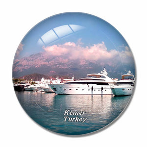 Turkey Kemer 3D Fridge Magnet Crystal Glass