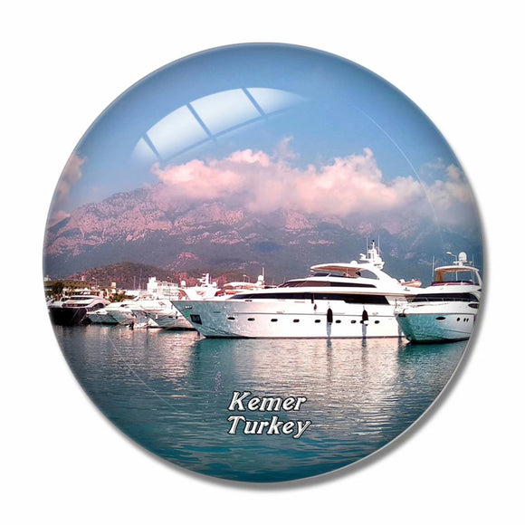 Turkey Kemer 3D Fridge Magnet Crystal Glass