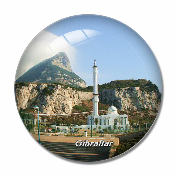 The Rock of Gibraltar 3D Fridge Magnet Crystal Glass