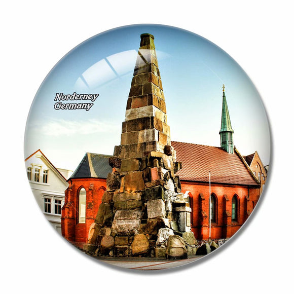 Germany Norderney 3D Fridge Magnet Crystal Glass