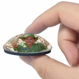 Vietnam Cu Chi Tunnels Ho Chi Minh 3D Fridge Magnet Crystal Glass