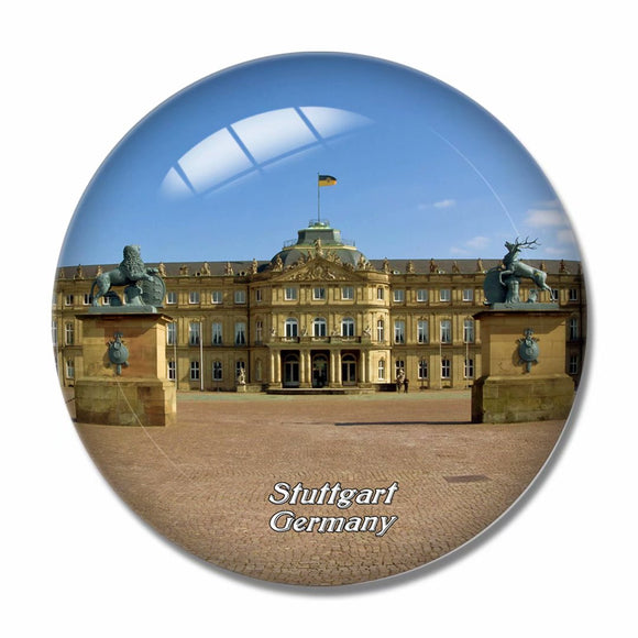 Germany The New Castle Stuttgart 3D Fridge Magnet Crystal Glass