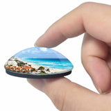 Mexico Cancun Beach 3D Fridge Magnet Crystal Glass