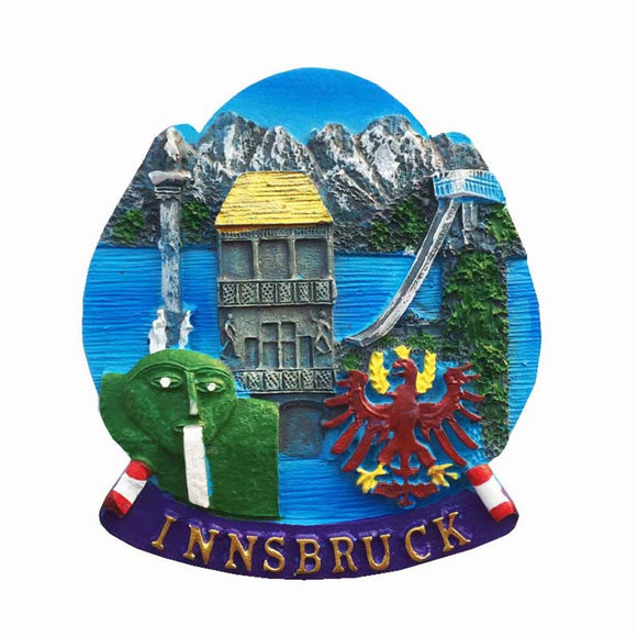 Innsbruck Austria Fridge Magnet 3D Resin