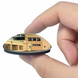 Holland Municipal Museum Hague 3D Fridge Magnet Crystal Glass