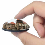 France Castle Hunedoara 3D Fridge Magnet Crystal Glass