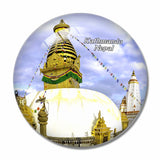 Swayambhunath Temple Kathmandu Nepal 3D Fridge Magnet Crystal Glass