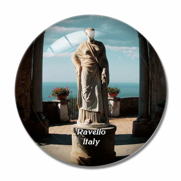 Italy Ravello Statue Villa Cimbrone 3D Fridge Magnet Crystal Glass