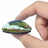 Switzerland Lake Lugano 3D Fridge Magnet Crystal Glass