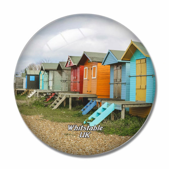 UK England Whitstable Town Centre 3D Fridge Magnet Crystal Glass