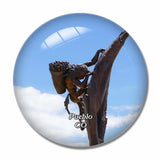 Pueblo Mesa Verde Colorado USA 3D Fridge Magnet Crystal Glass