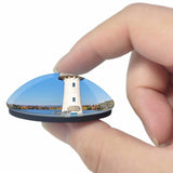UK England Cardiff Roath Park Lake Lighthouse 3D Fridge Magnet Crystal Glass