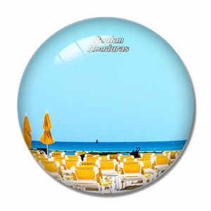 Roatan Honduras 3D Fridge Magnet Crystal Glass