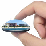 Pompano beach Florida USA 3D Fridge Magnet Crystal Glass