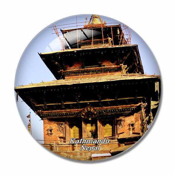 Kot Square Kathmandu Nepal 3D Fridge Magnet Crystal Glass