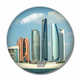 UAE Etihad Towers Abu Dhabi 3D Fridge Magnet Crystal Glass