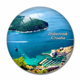 Croatia Island of Lokrum Dubrovnik 3D Fridge Magnet Crystal Glass