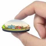 Santa Clara Del Mar Houses Argentina 3D Fridge Magnet Crystal Glass