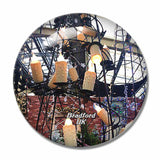 UK England Bradford Tong Garden Centre 3D Fridge Magnet Crystal Glass