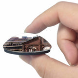 USA America California State Railroad Museum Sacramento 3D Fridge Magnet Crystal Glass