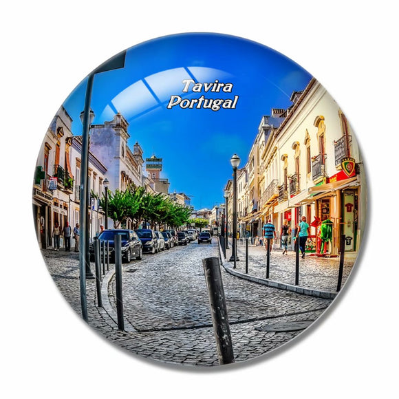 Portugal Tavira Island 3D Fridge Magnet Crystal Glass