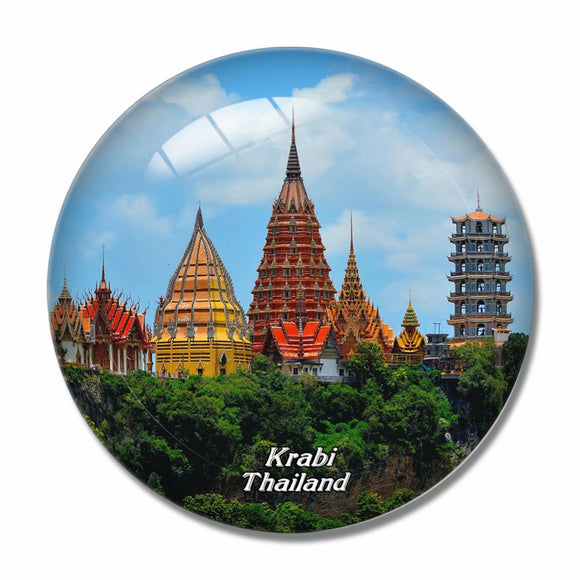 Thailand Tiger Cave Temple Krabi 3D Fridge Magnet Crystal Glass