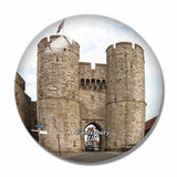 UK England Canterbury Westgate Towers Museum 3D Fridge Magnet Crystal Glass