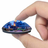 USA America Minneapolis line 3D Fridge Magnet Crystal Glass