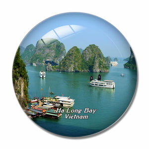 Vietnam Ha Long Bay 3D Fridge Magnet Crystal Glass