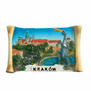 Krakow Poland Fridge Magnet 3D Resin