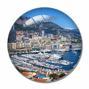 France French Riviera (2) 3D Fridge Magnet Crystal Glass