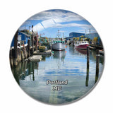 Portland Old Port Maine USA 3D Fridge Magnet Crystal Glass