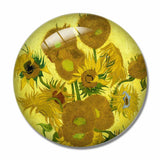Holland Sunflower Van Gogh 3D Fridge Magnet Crystal Glass