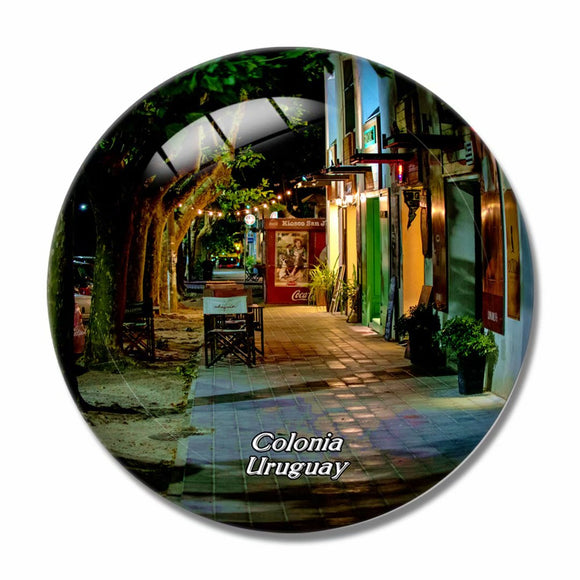 Uruguay Colonia Del Sacramento 3D Fridge Magnet Crystal Glass