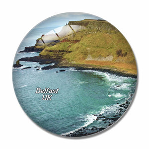 UK England Causeway Coastal Route Belfast 3D Fridge Magnet Crystal Glass