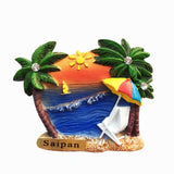 Saipan USA America Fridge Magnet 3D Resin