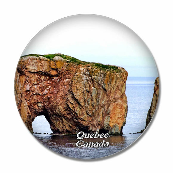 Canada Quebec 3D Fridge Magnet Crystal Glass