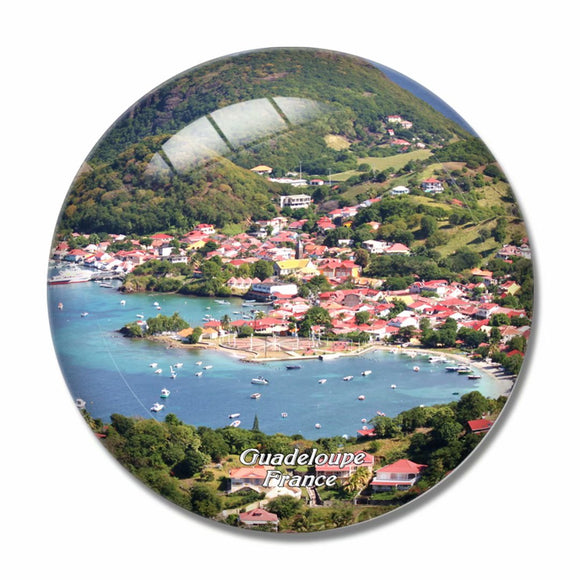 Guadeloupe France 3D Fridge Magnet Crystal Glass