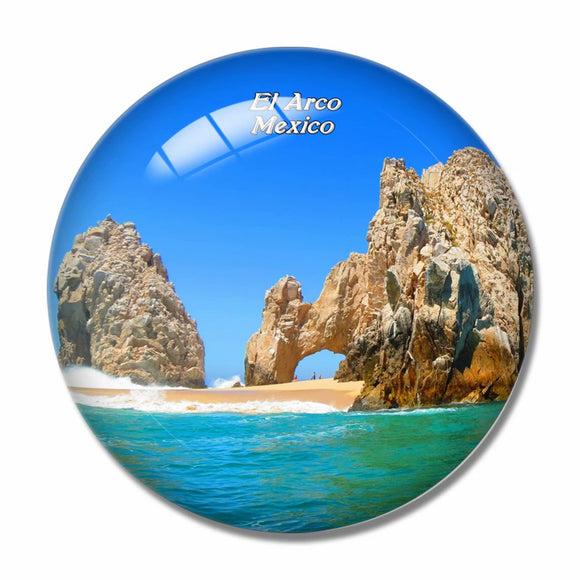 Mexico El Arco Cabo 3D Fridge Magnet Crystal Glass