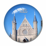 Holland Inner Court & Hall of the Knights Hague 3D Fridge Magnet Crystal Glass