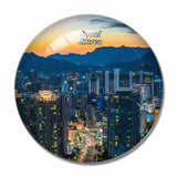 Korea Myeongdong Seoul 3D Fridge Magnet Crystal Glass