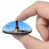 UK England The Blackpool Tower 3D Fridge Magnet Crystal Glass