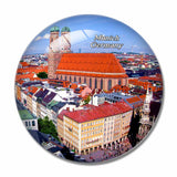 Germany New Town Hall Munich 3D Fridge Magnet Crystal Glass