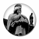 Italy Verona Statue Dante 3D Fridge Magnet Crystal Glass
