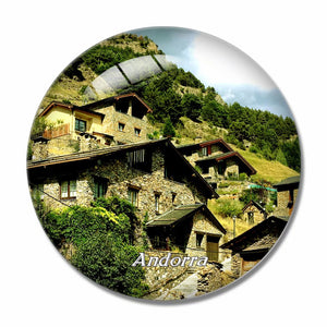 Andorra 3D Fridge Magnet Crystal Glass