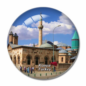 Turkey Museum of Mevlana Konya 3D Fridge Magnet Crystal Glass