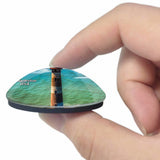 America USA Morris Island Lighthouse Charleston 3D Fridge Magnet Crystal Glass