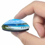 Italy Villasimius Beach 3D Fridge Magnet Crystal Glass