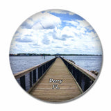 Perry Keaton Beach Florida USA 3D Fridge Magnet Crystal Glass